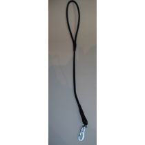 6 mm pyöreä nahkatalutin musta