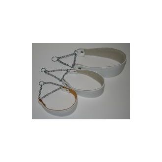 Vinttikoirapanta ketjulla , valkoinen